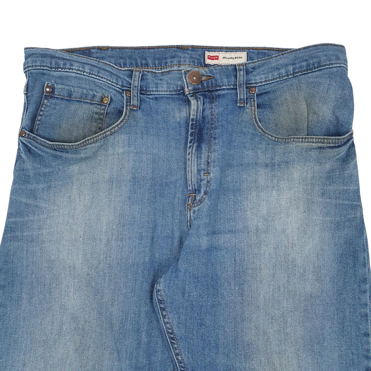 Mens Blue Wrangler  Crewneck Jeans