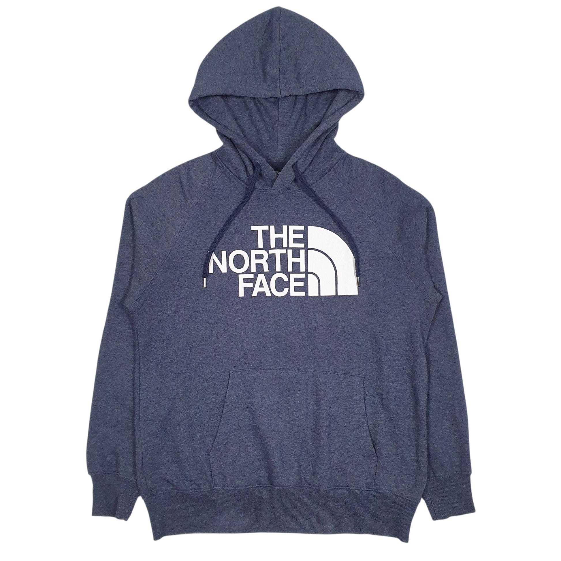 Womens Blue The North Face Spellout Hoodie Jumper