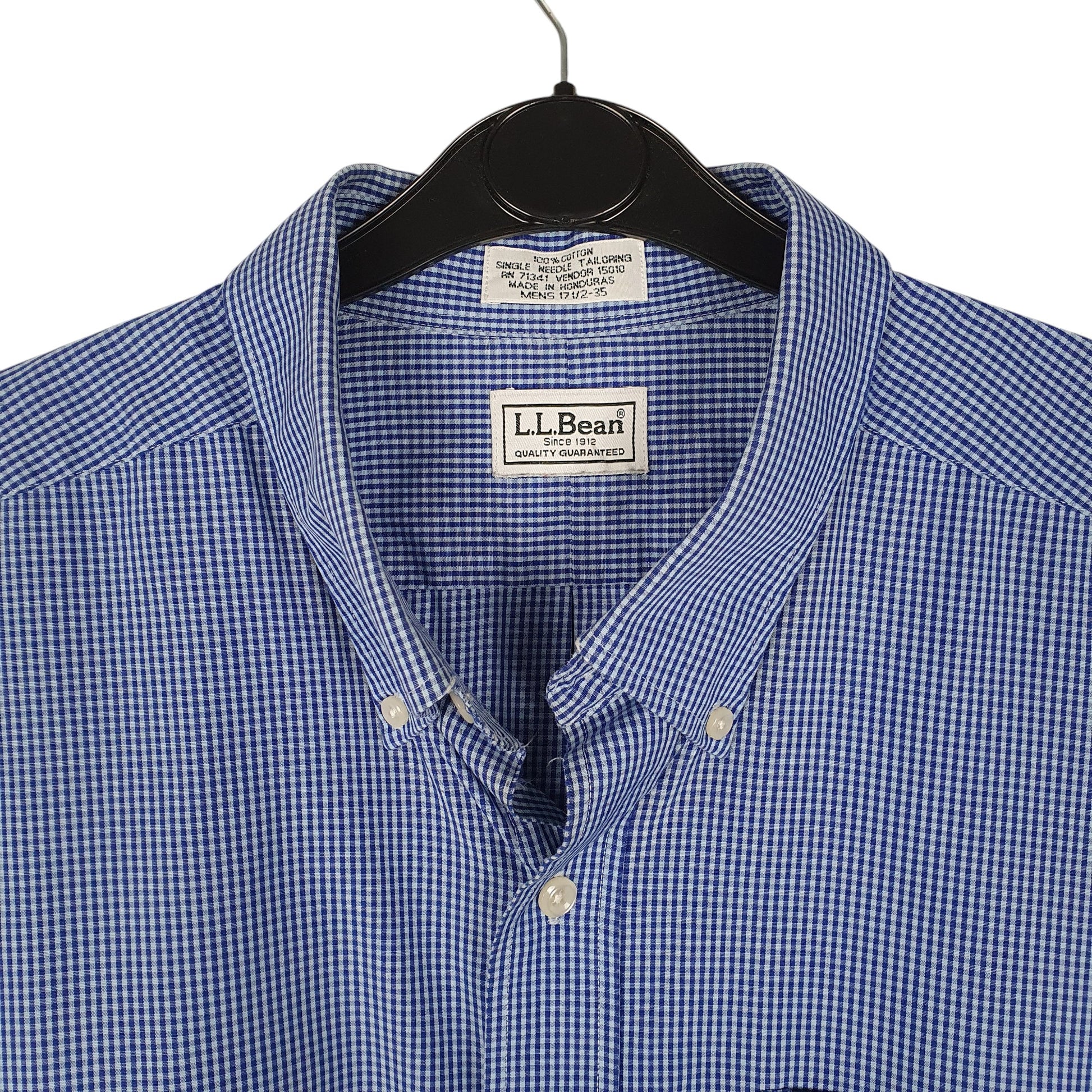 Mens Blue L.L.Bean Vintage 90s  Shirt