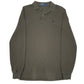 Mens Khaki Polo Ralph Lauren  Long Sleeve Polo Shirt
