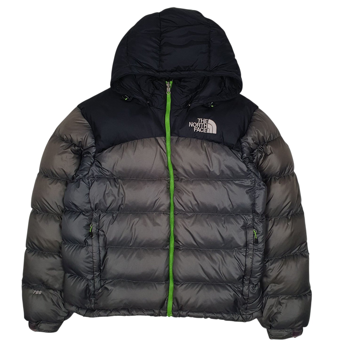 Mens Grey The North Face Nuptse  Coat