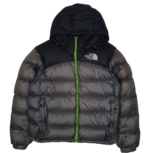 Mens Grey The North Face Nuptse  Coat