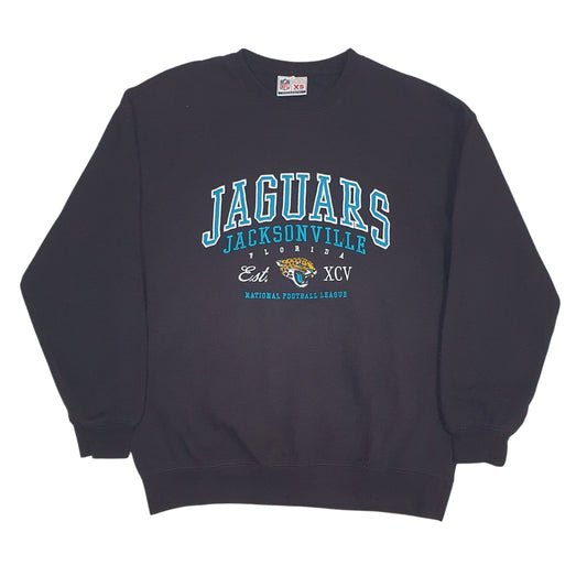 Mens Black NFL Jaguar Jacksonville Crewneck Jumper