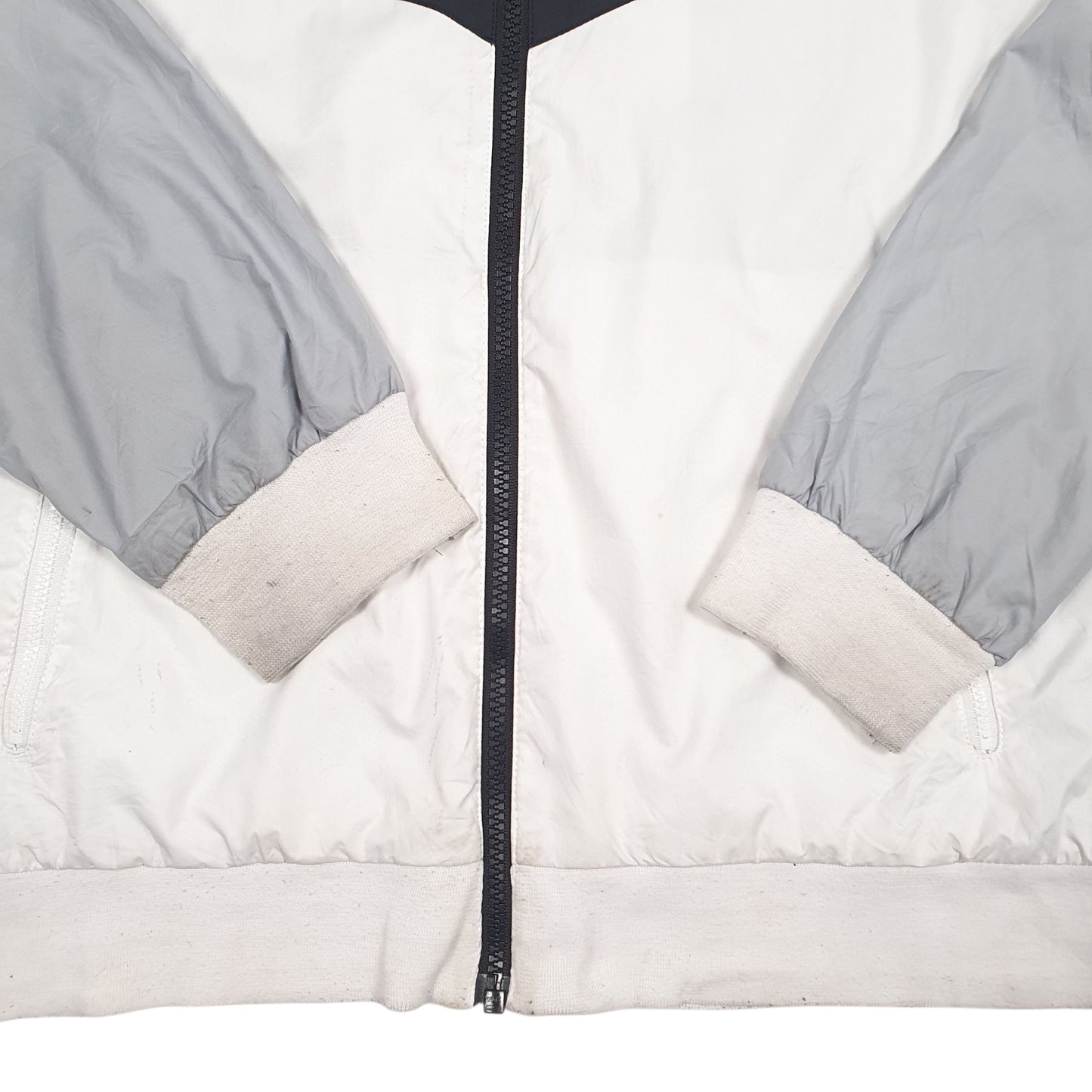 Womens White Nike  Crewneck Coat