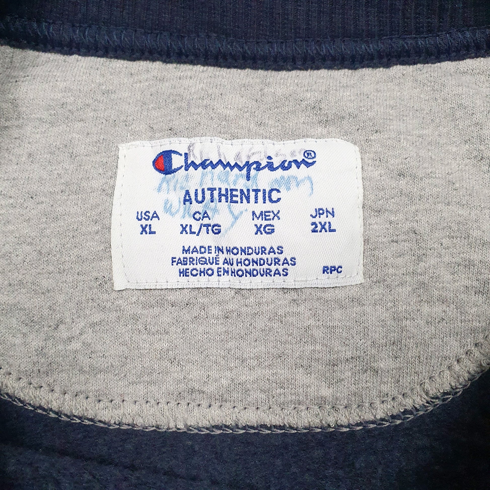 Mens Navy Champion  Crewneck Jumper