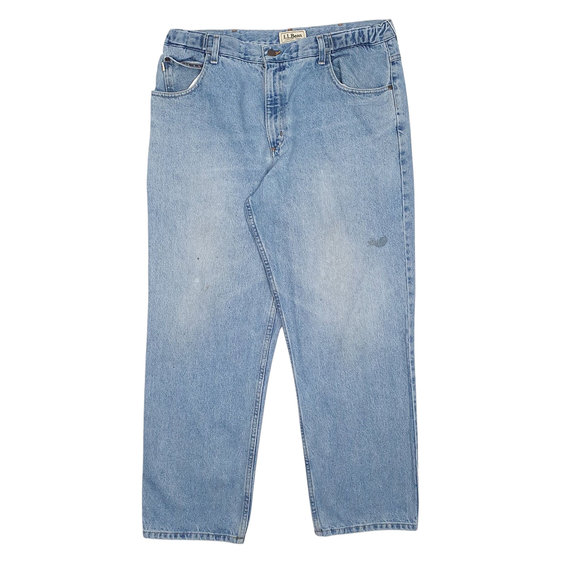 Mens Blue L.L.Bean  Comfort Waist JeansW36 L30