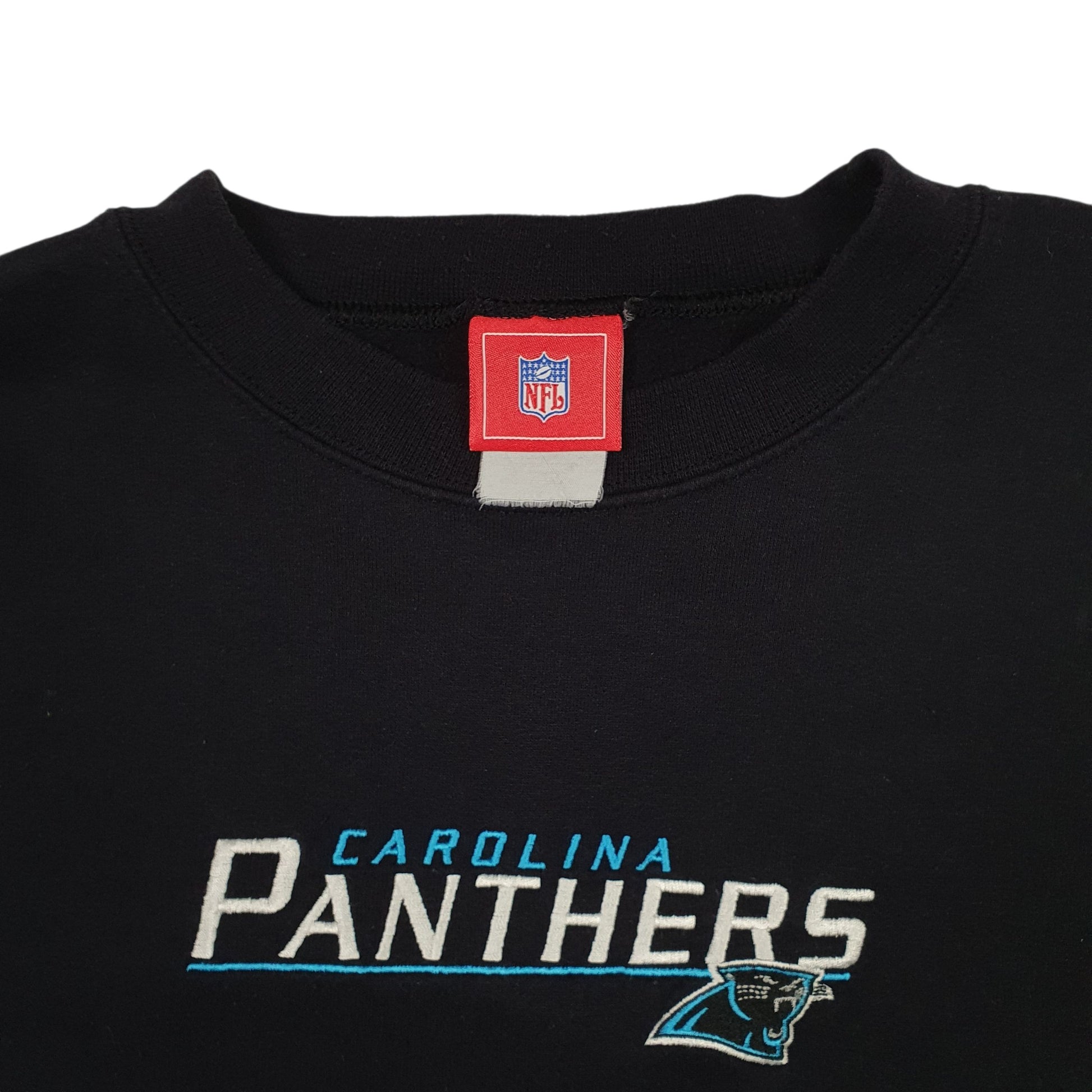 Mens Black NFL Carolina Panthers Crewneck Jumper