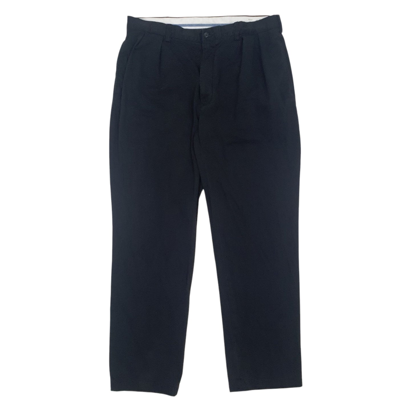 Mens Black Polo Ralph Lauren Classic Fit Double Pleated Chino Trousers