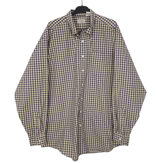 Mens Yellow L.L.Bean  Long Sleeve Shirt