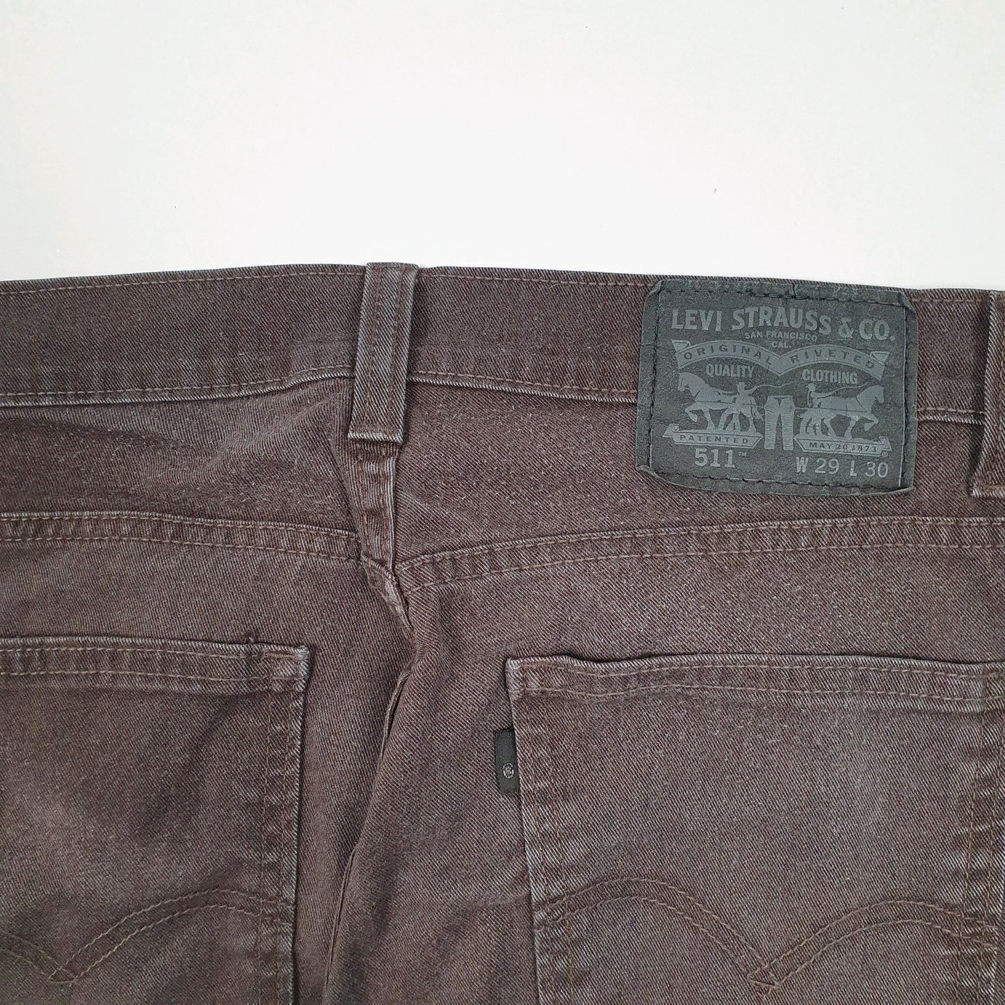 Mens Brown Levis Stretch  Jeans
