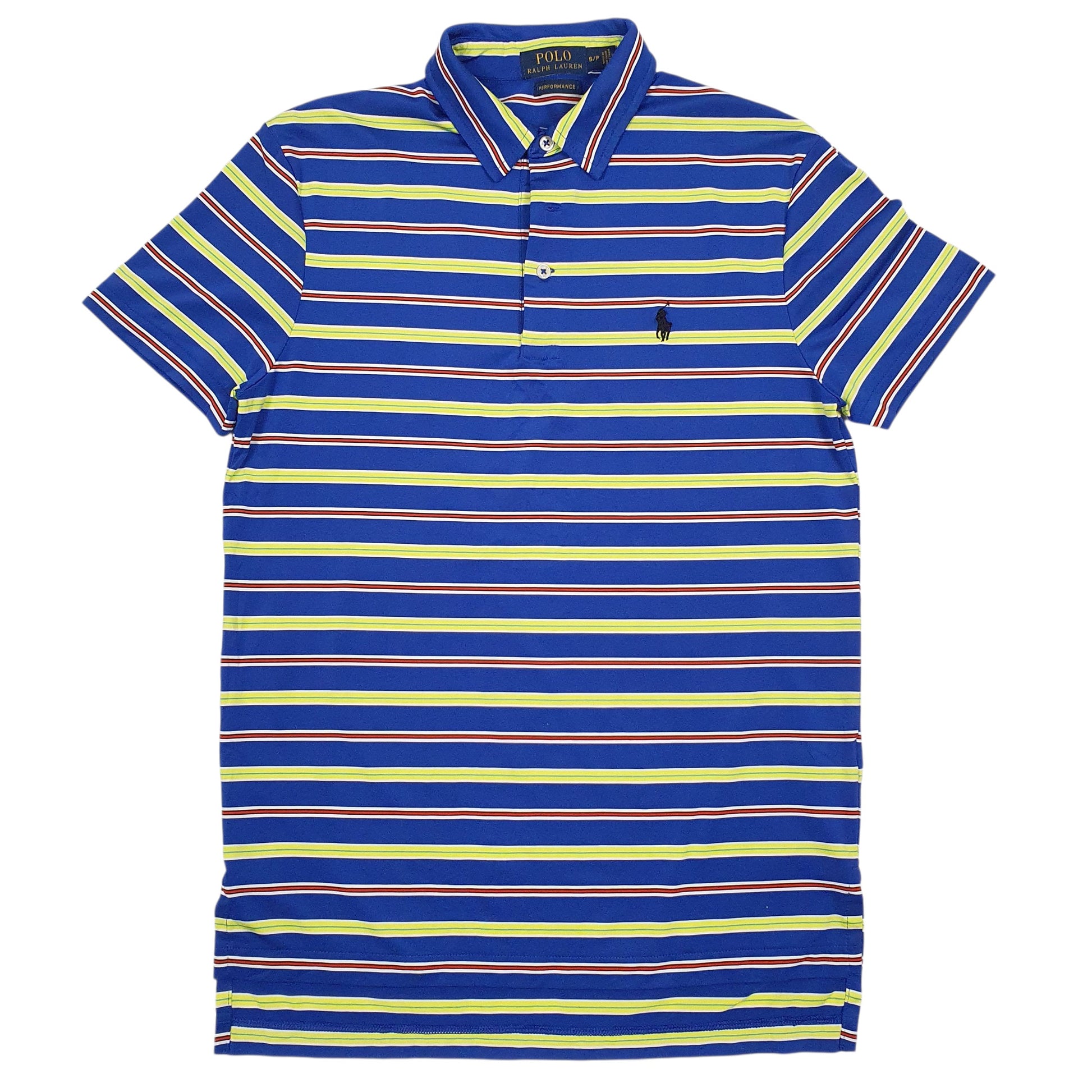 Mens Blue Polo Ralph Lauren Performance Short Sleeve Polo Shirt