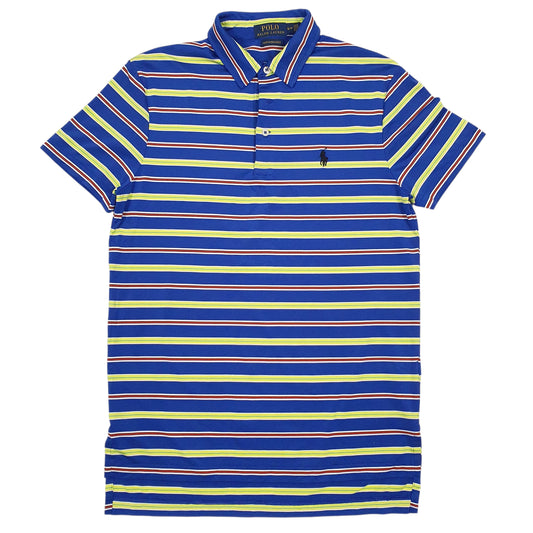 Mens Blue Polo Ralph Lauren Performance Short Sleeve Polo Shirt