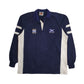 Mens Navy Barbarian Rugby Scotland Rugby Long Sleeve Polo Shirt