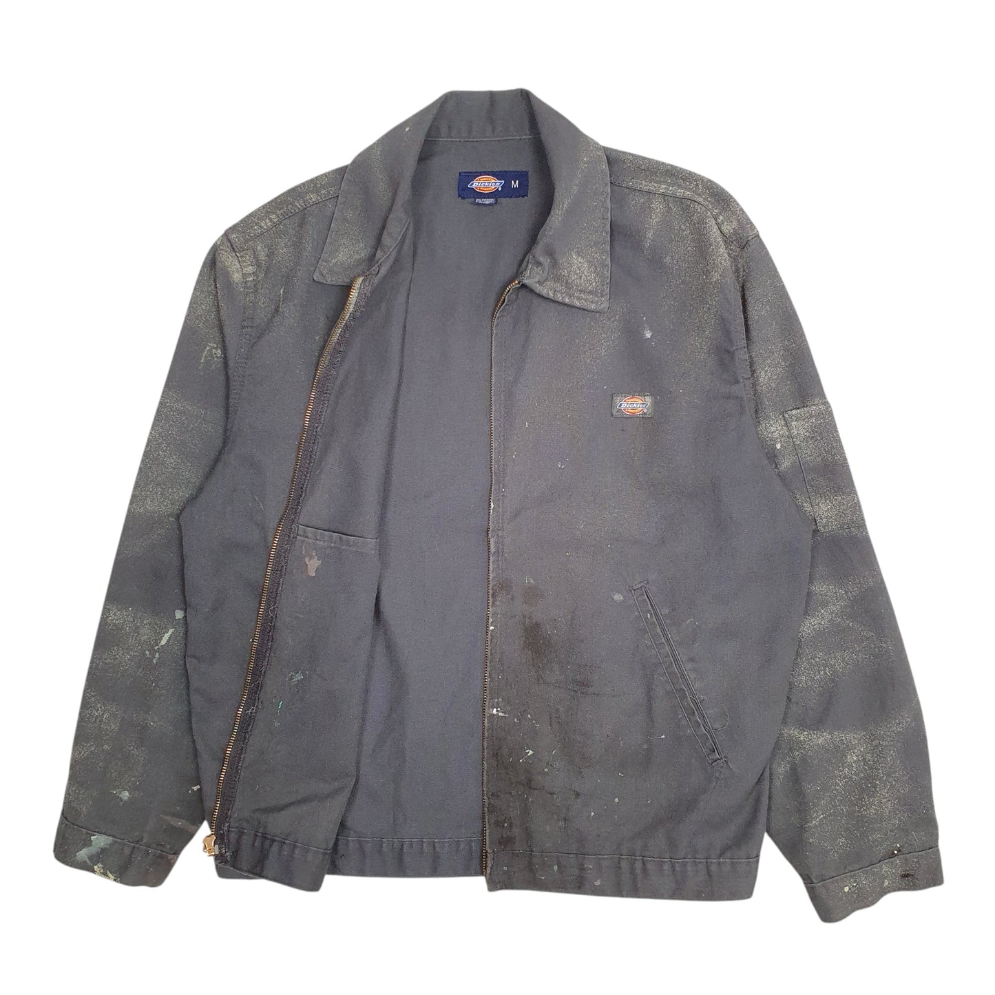 Mens Grey Dickies Harrington Bomber Crewneck Coat