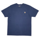 Mens Blue Carhartt  Short Sleeve T Shirt