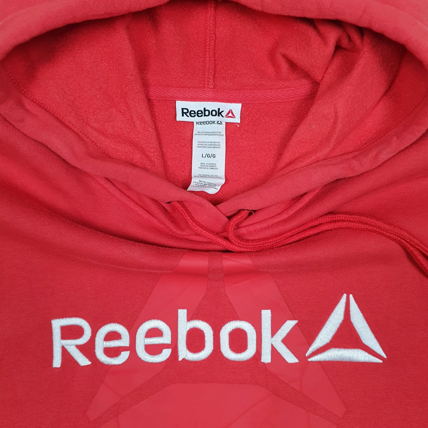 Mens Red Reebok  Hoodie Jumper