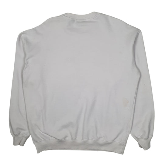 Mens White 2Pac  Crewneck Jumper
