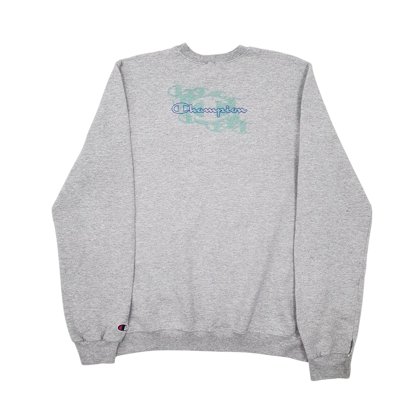 Mens Grey Champion  Crewneck Jumper