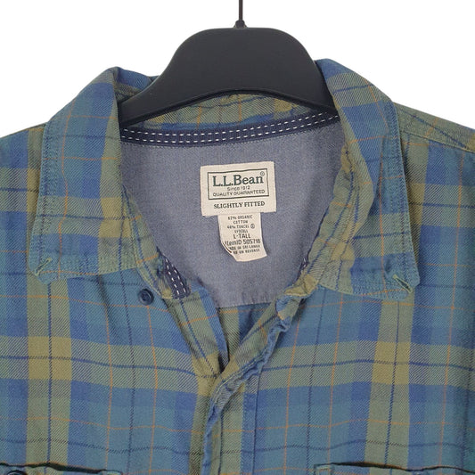 Mens Blue L.L.Bean   Shirt