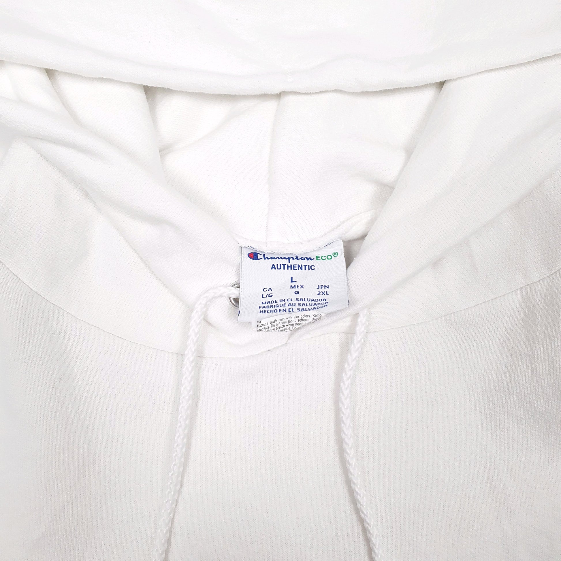 Mens White Champion  Hoodie Jumper