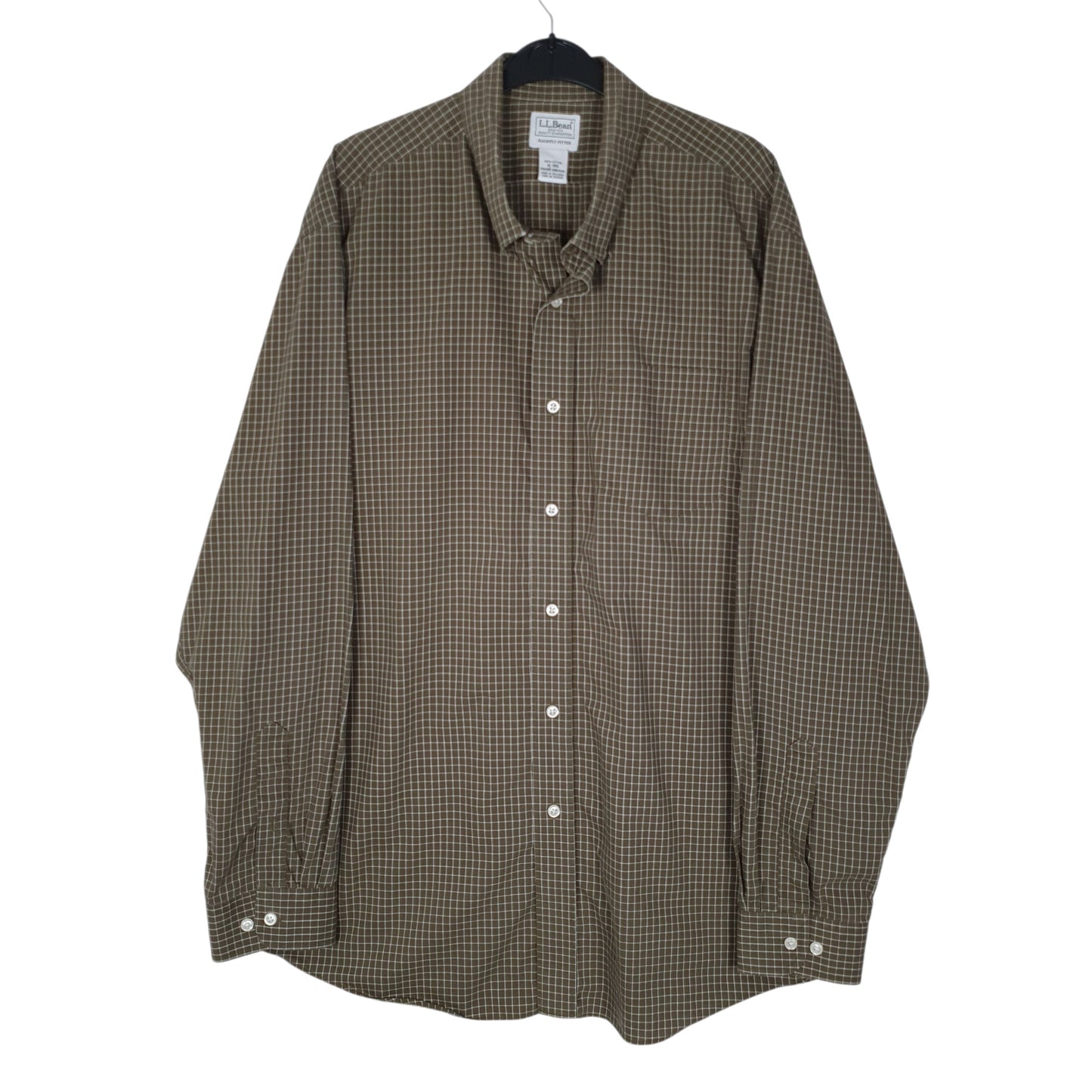 Mens Green L.L.Bean  Long Sleeve Shirt