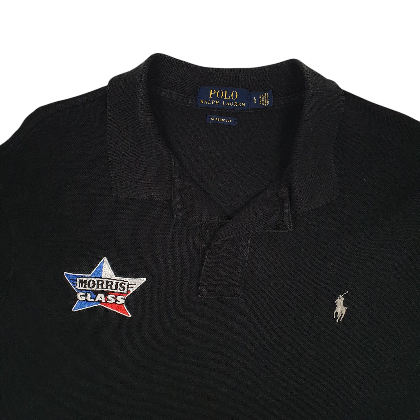 Mens Black Polo Ralph Lauren Morris  Polo Shirt