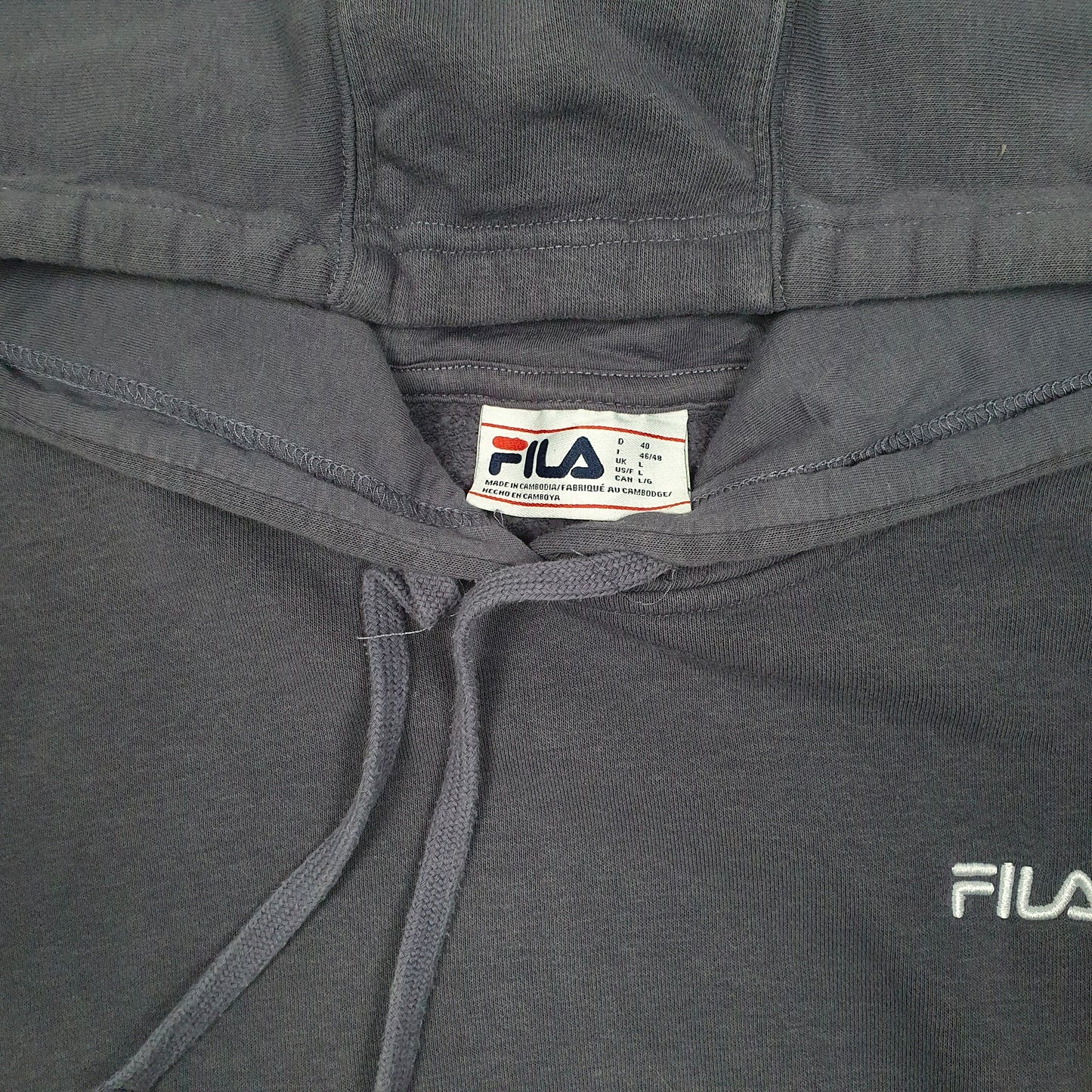 Womens Purple Fila  Hoodie Jumper