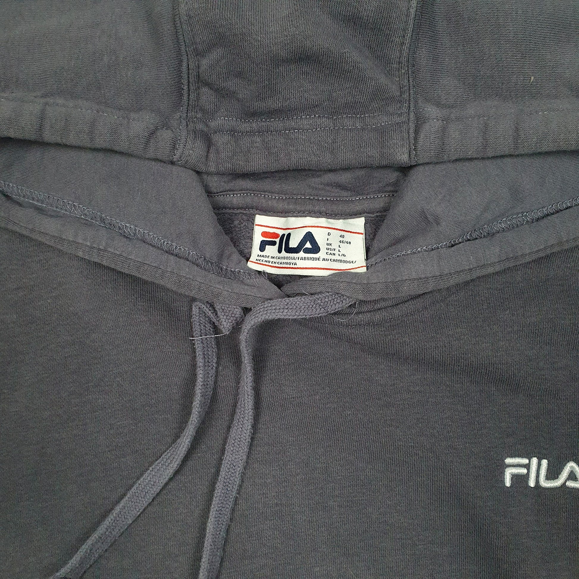 Womens Purple Fila  Hoodie Jumper