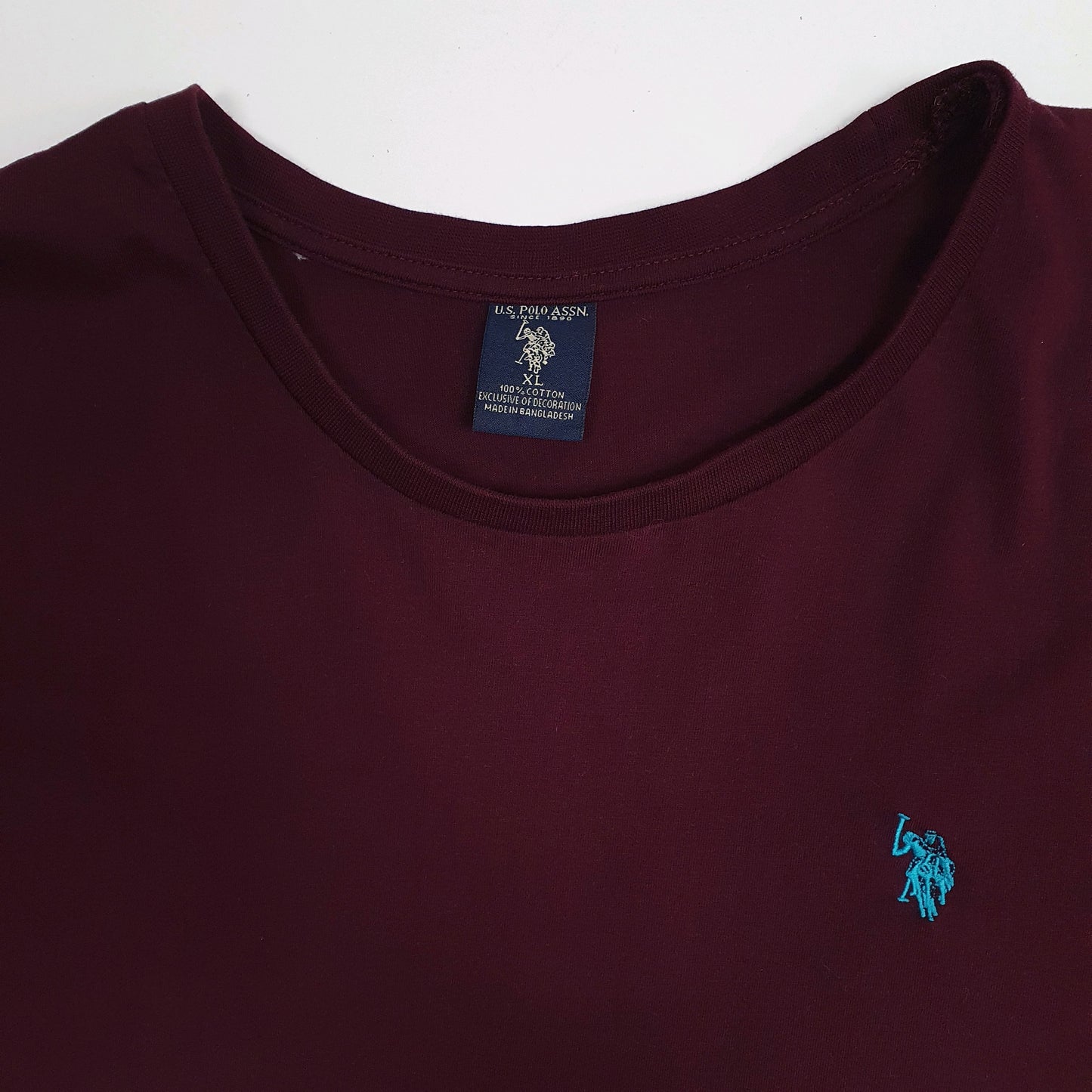 Mens Burgundy U.S Polo Assn.   T Shirt