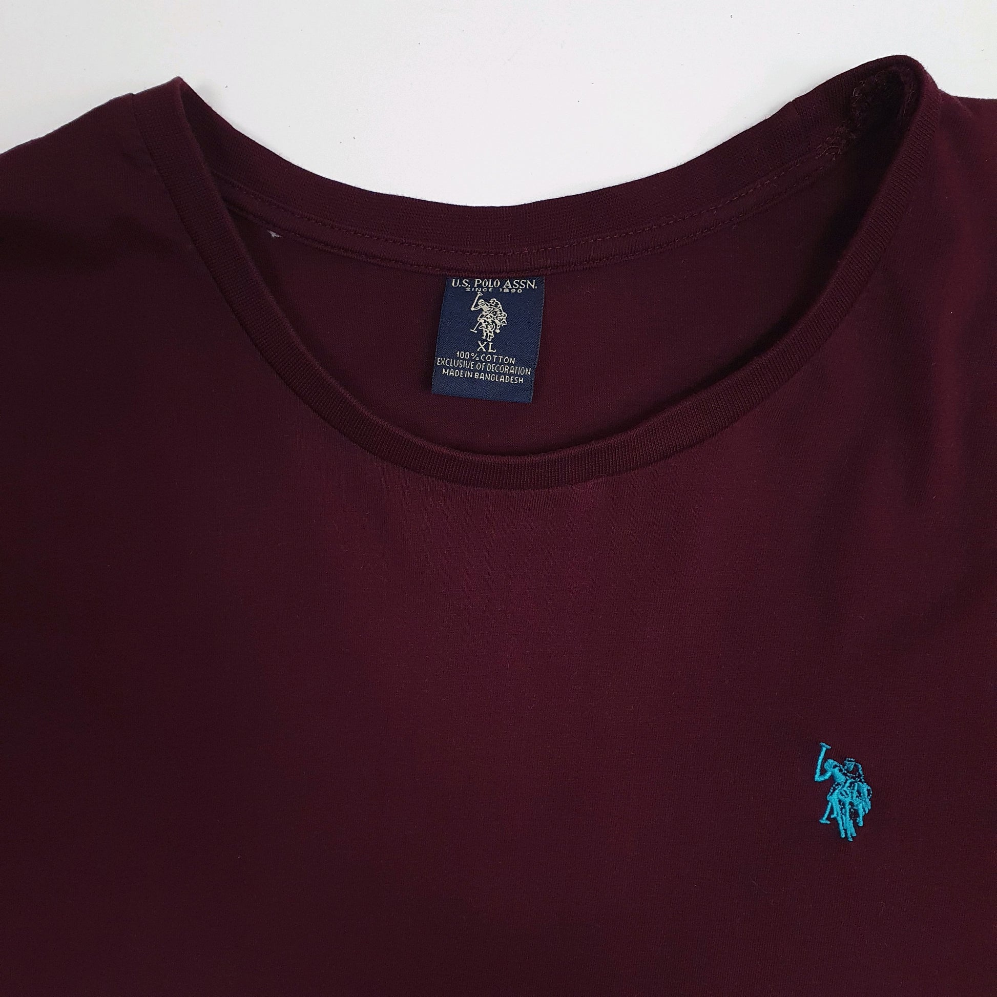 Mens Burgundy U.S Polo Assn.   T Shirt