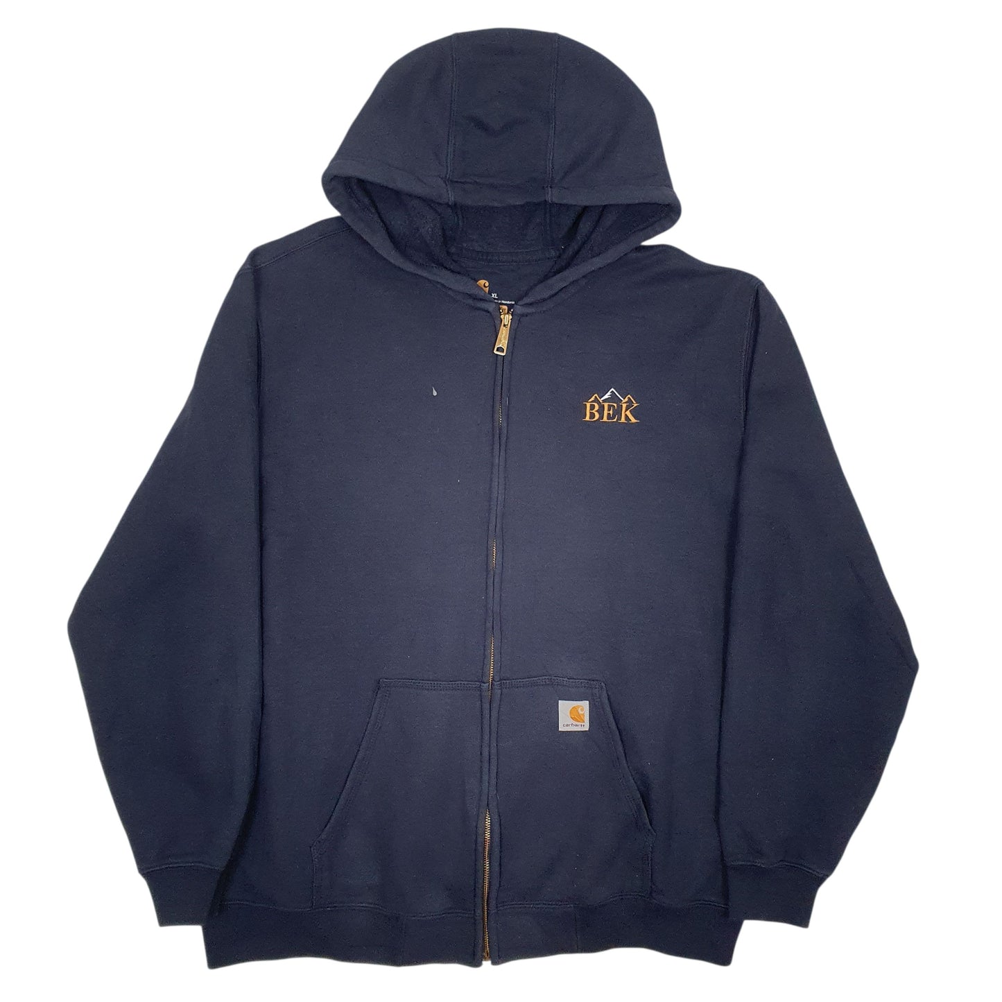 Mens Navy Carhartt Original Fit Full Zip Jumper