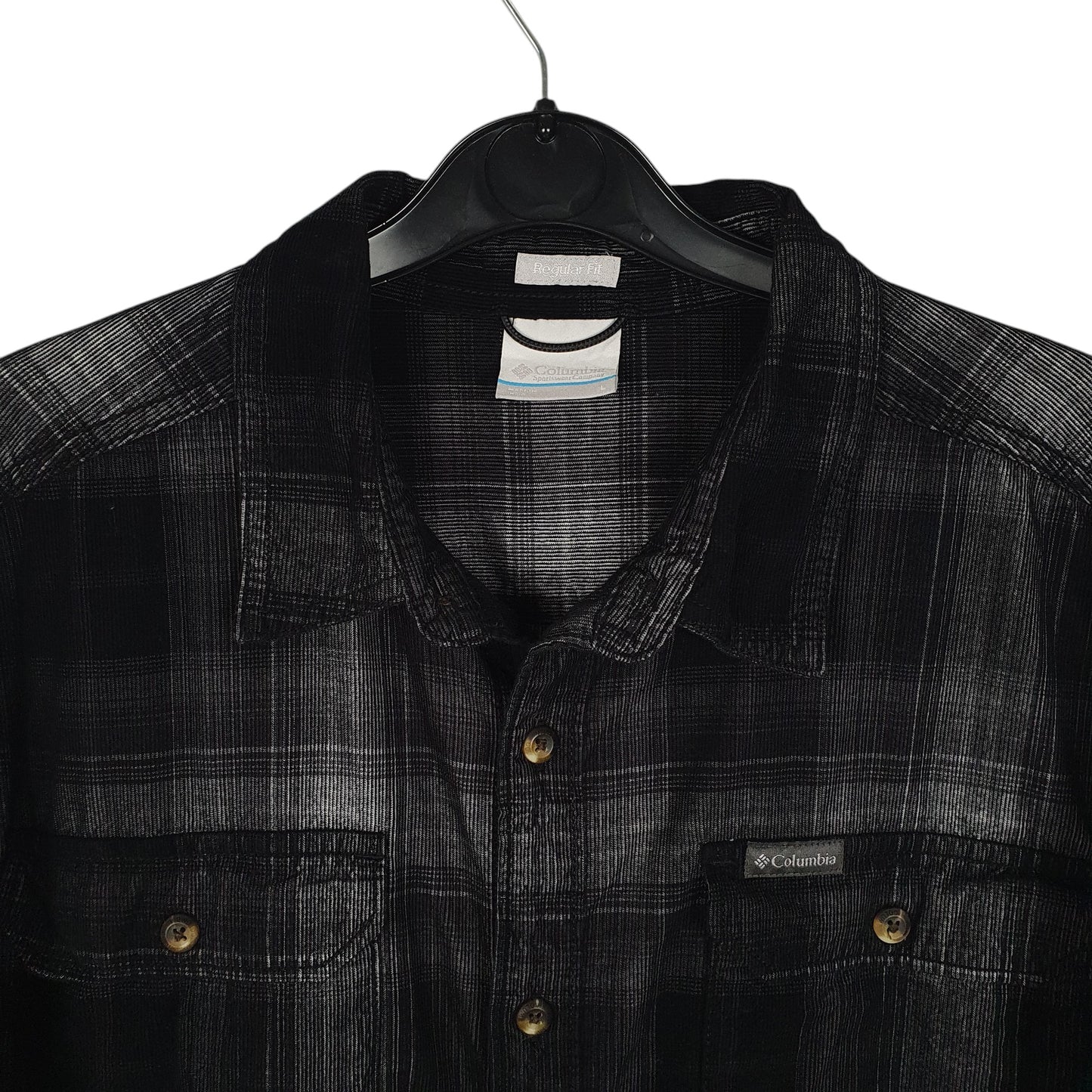 Mens Grey Columbia Sportswear Company Corduroy  Shirt