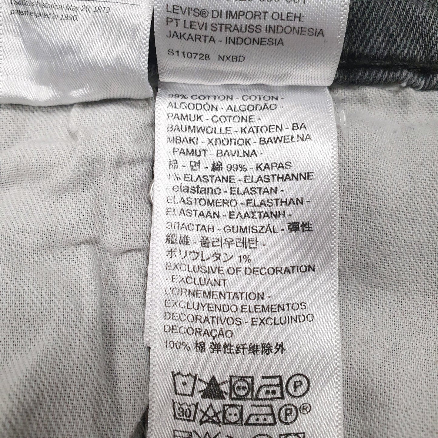 Mens Grey Levis   Jeans