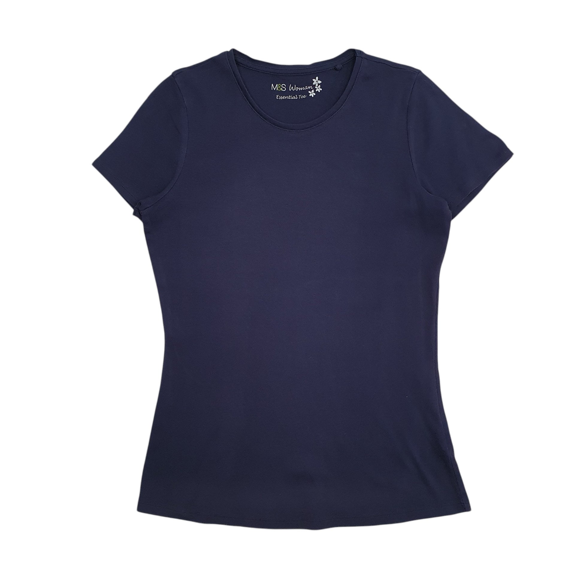 Womens Navy M&S  Short Sleeve T Shirt