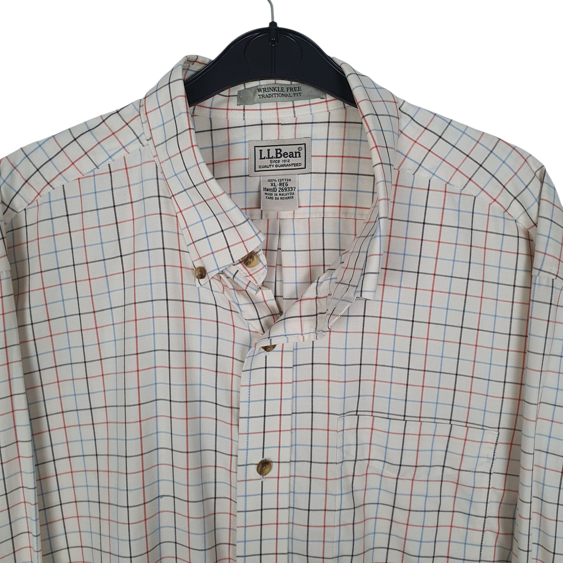 Mens Cream L.L.Bean   Shirt