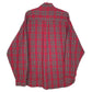 Mens Red L.L.Bean Plaid Flannel  Shirt