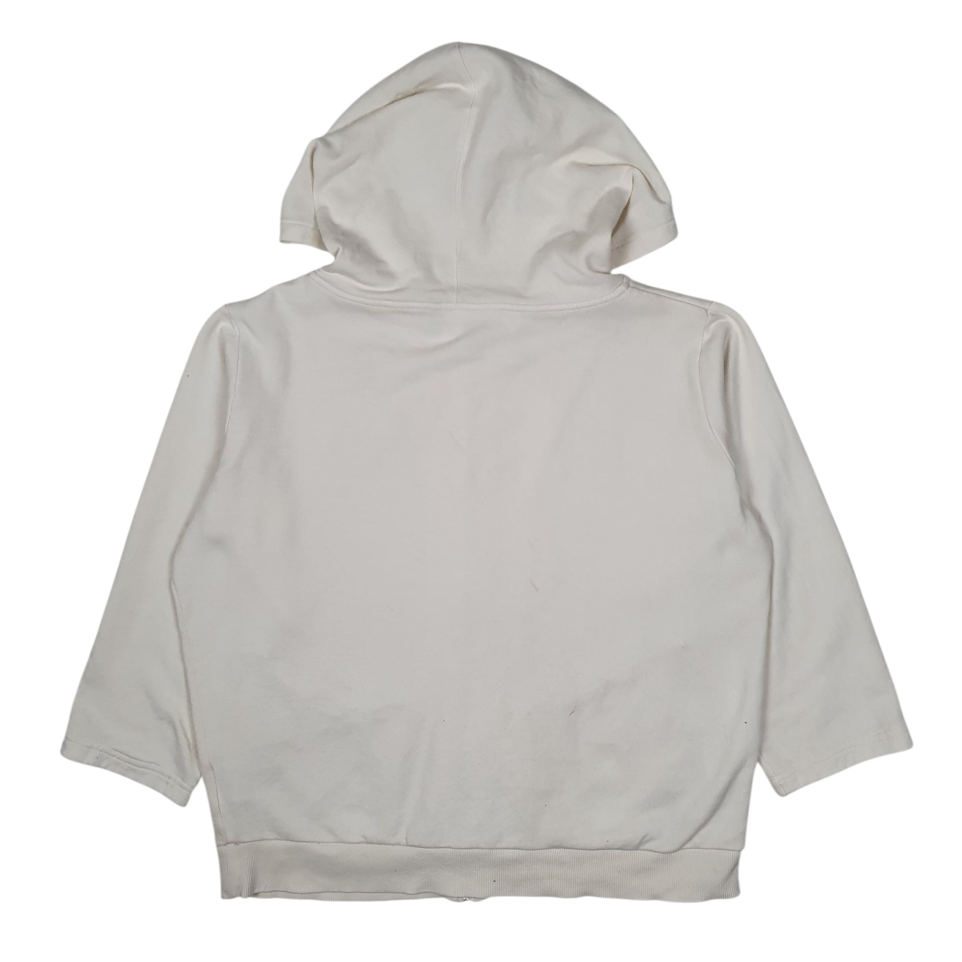 Womens Cream Reebok Hoodie Full Zip Jumper