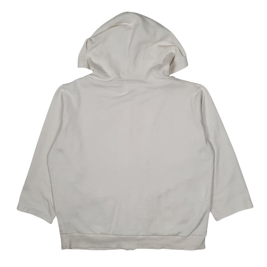Womens Cream Reebok Hoodie Full Zip Jumper