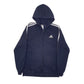 Mens Navy Adidas  Full Zip Jumper