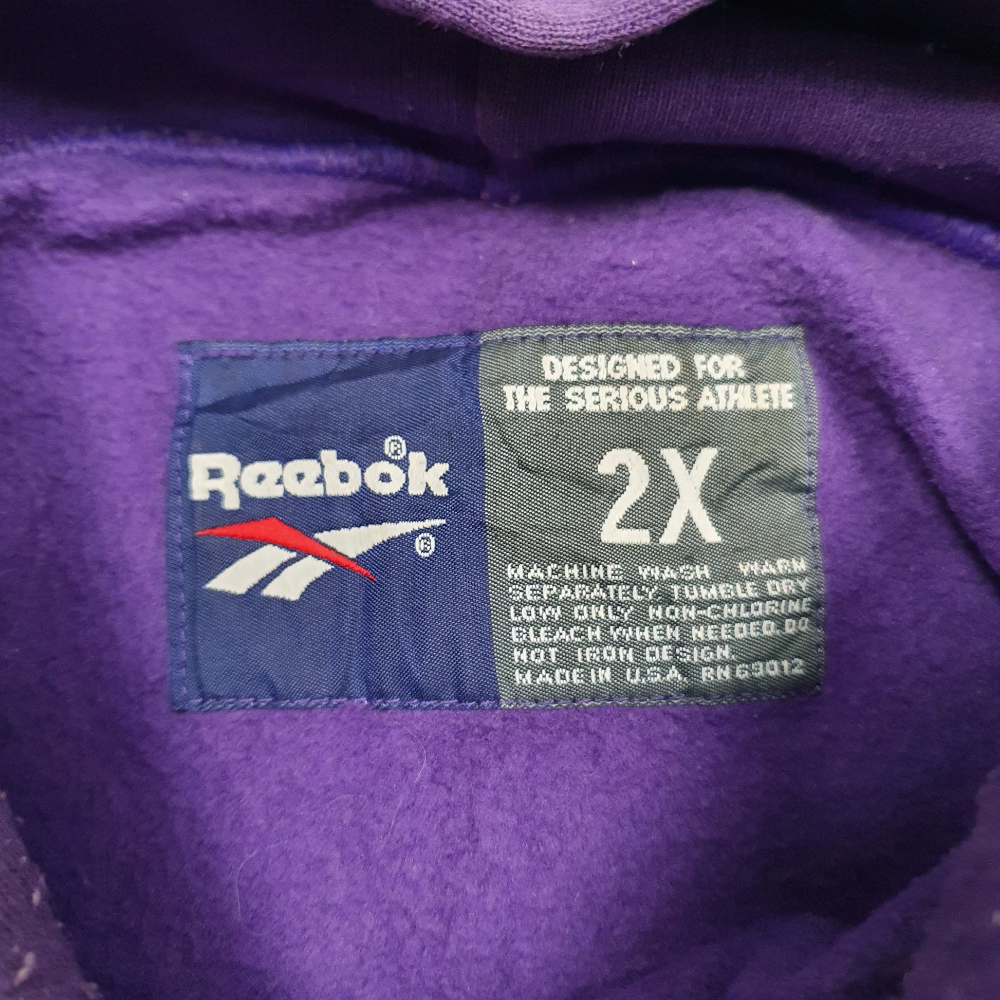 Womens Purple Reebok  Hoodie Jumper