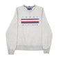 Mens Grey Tommy Hilfiger Spellout Crewneck Jumper