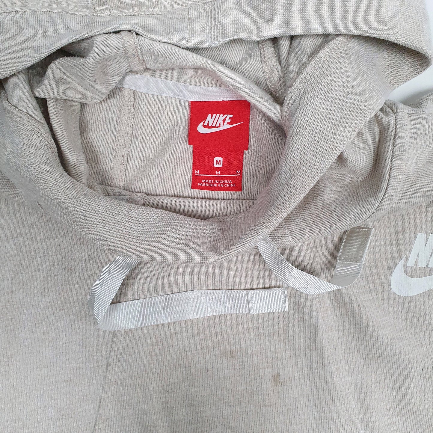 Womens Beige Nike Lightweight Hoodie Jumper