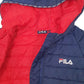 Mens Navy Fila  Crewneck Coat