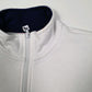 Mens White Fila  Quarter Zip Jumper
