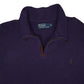 Mens Purple Polo Ralph Lauren  Quarter Zip Jumper