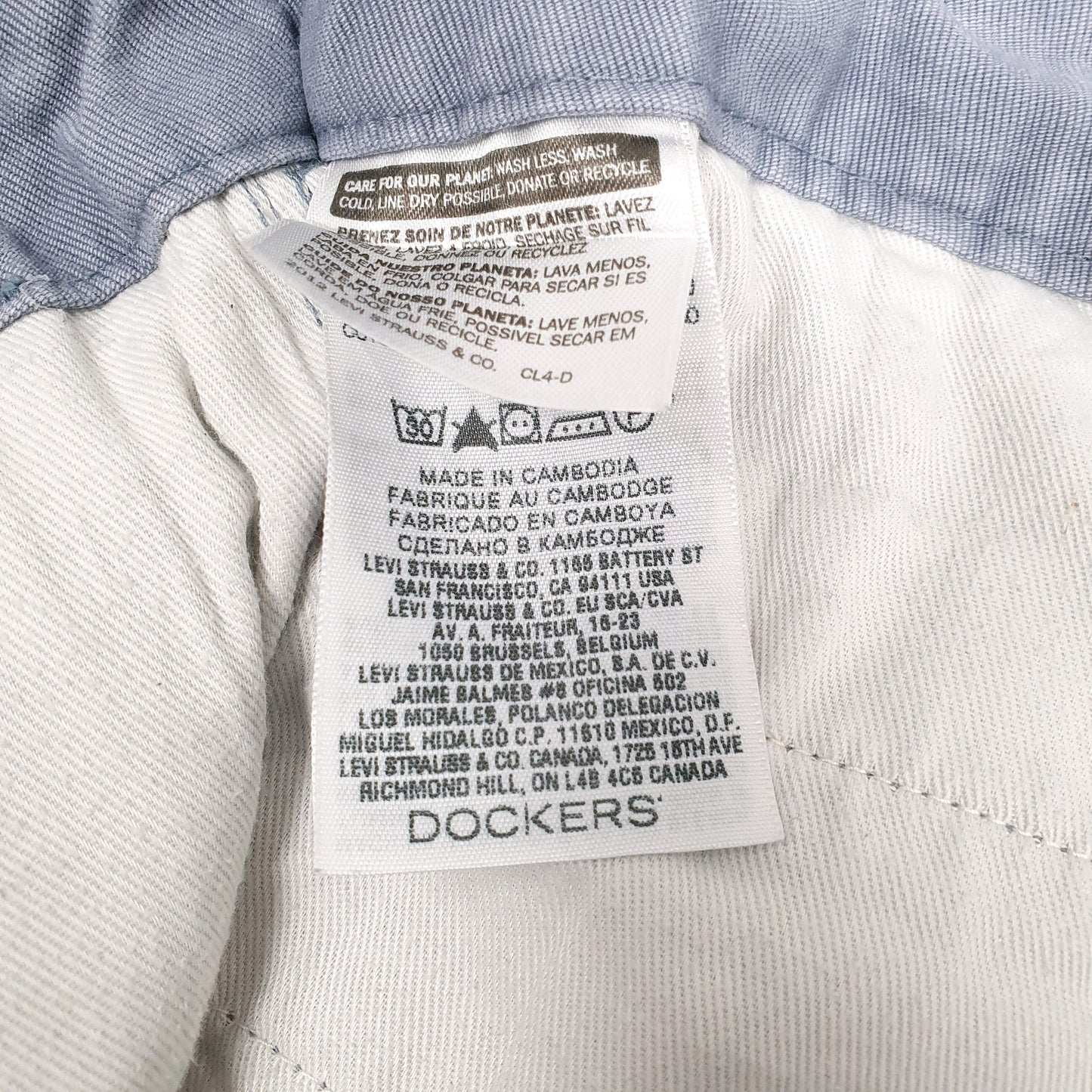 Mens Grey Dockers   Trousers