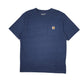 Mens Blue Carhartt  Short Sleeve T Shirt