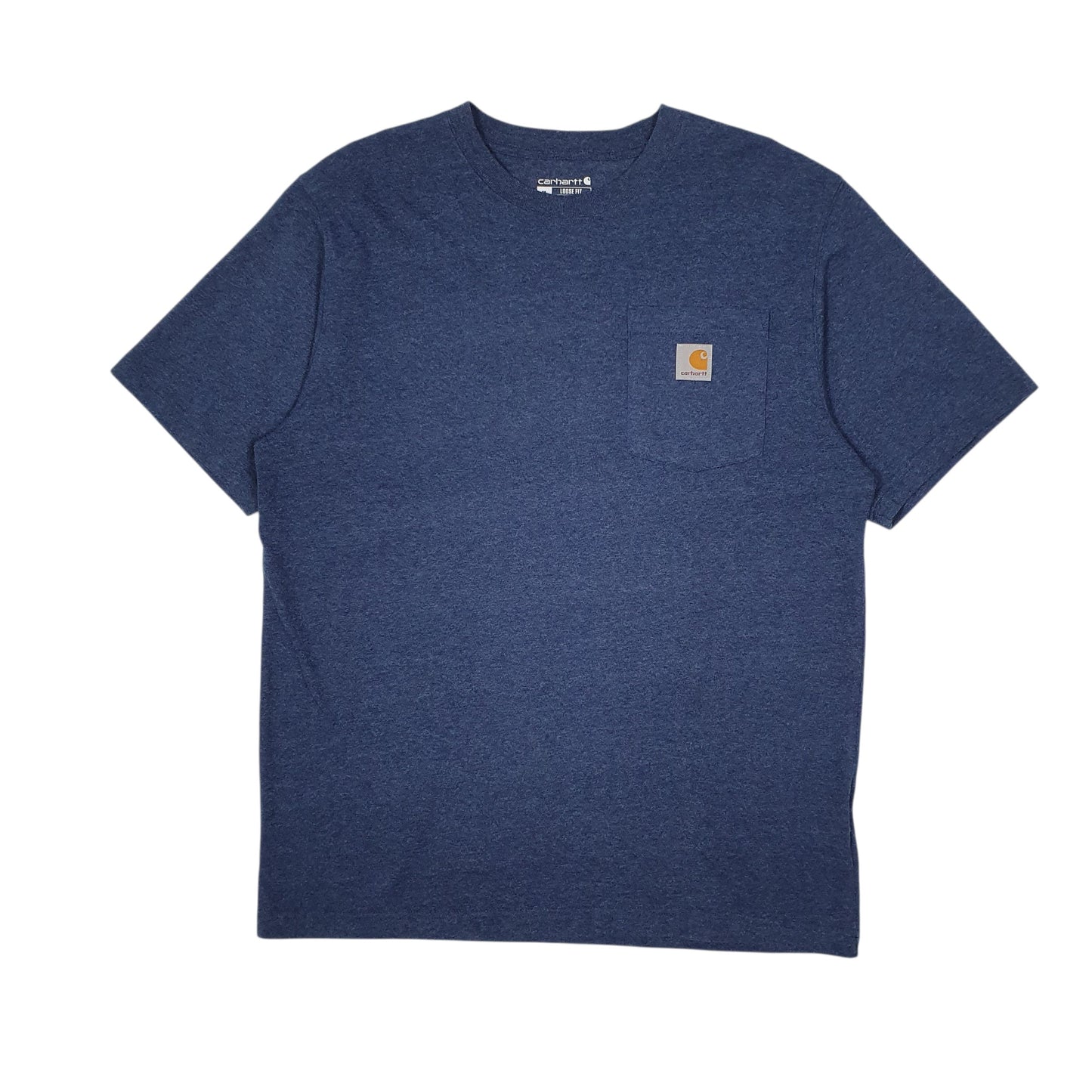 Mens Blue Carhartt  Short Sleeve T Shirt