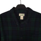 Mens Navy L.L.Bean Scotch Plaid Flannel  Shirt
