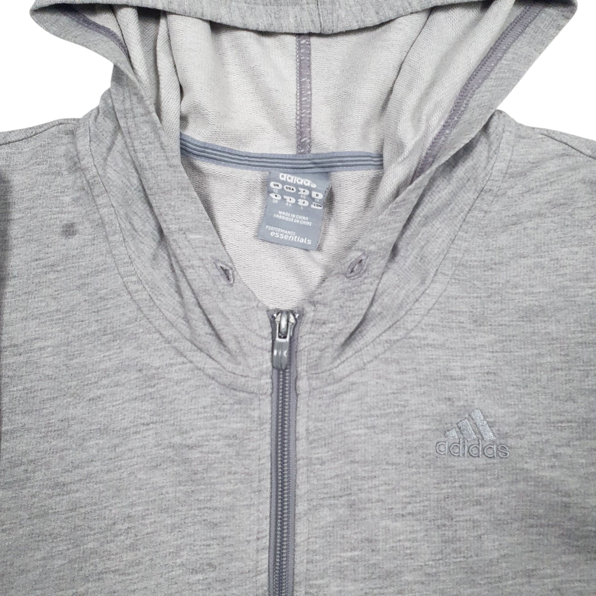 Mens Grey Adidas  Full Zip Jumper